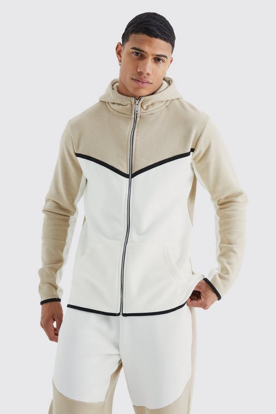 Slim-Fit Colorblock Trainingsanzug