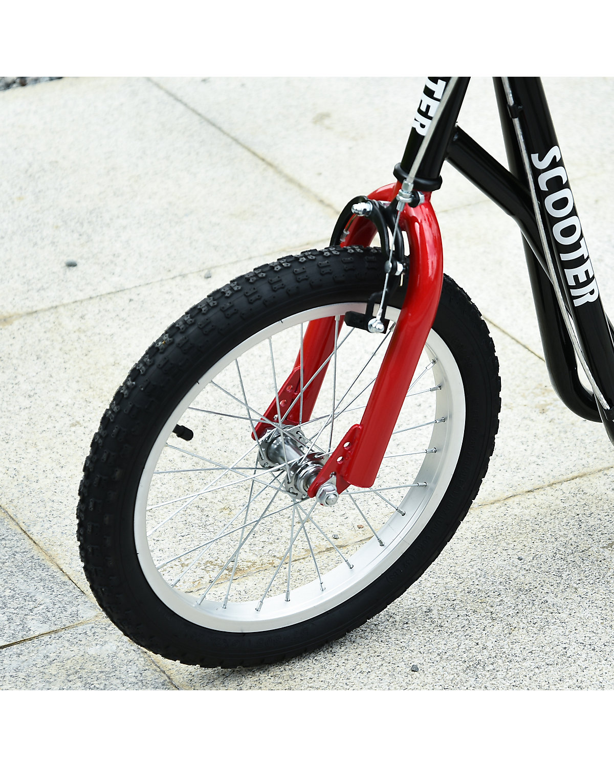 Kinderscooter mit Handbremse