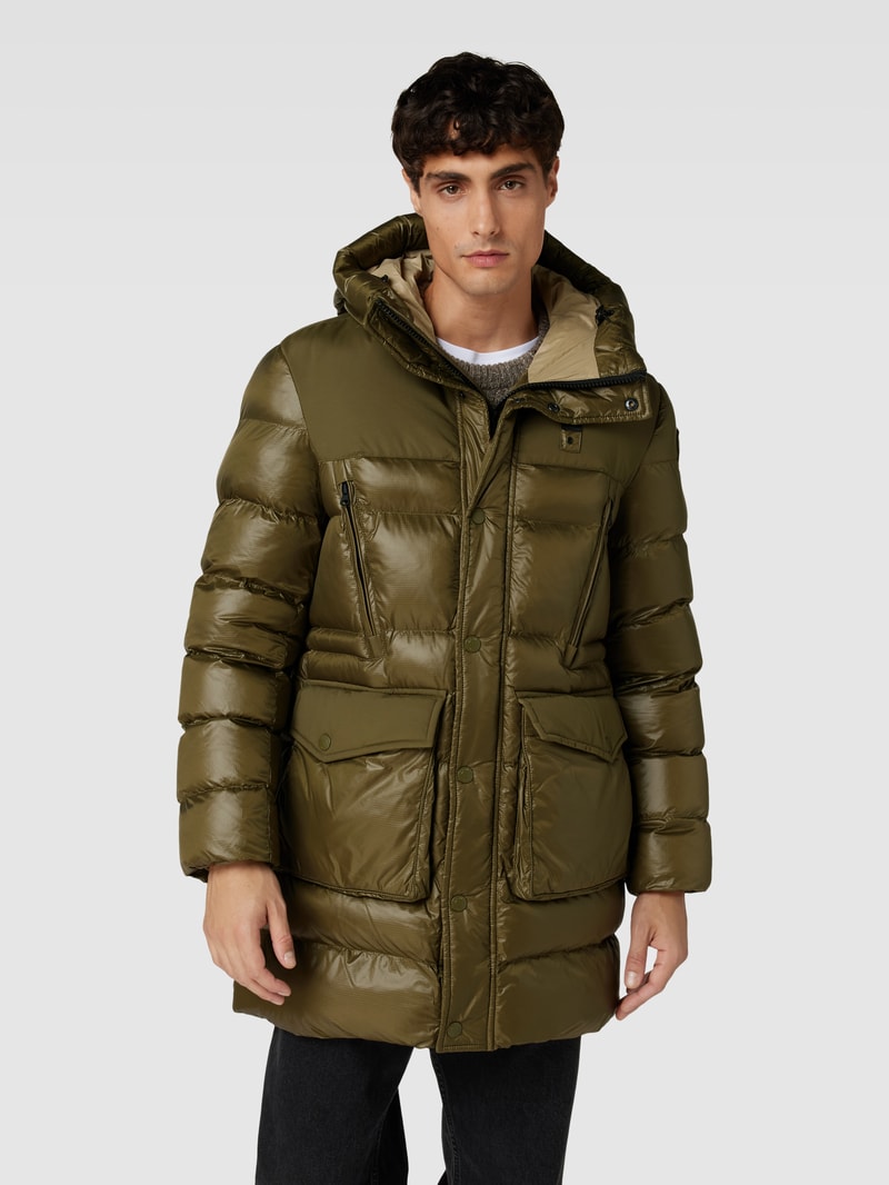 Parka mit Kapuze in olivgrün