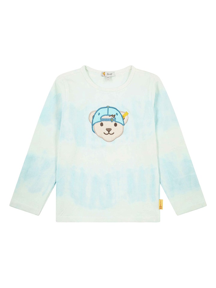 Steiff Longsleeve in Hellblau/ Creme günstig kaufen