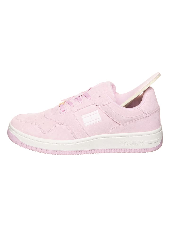 Tommy Hilfiger Shoes Leder-Sneakers in Rosa günstig kaufen 42