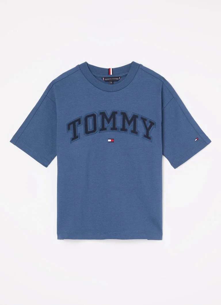 Tricou Tommy Hilfiger cu logo brodat