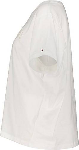 TOMMY HILFIGER Damen T-Shirt CRV REG TONAL VARSITY C-NK SS