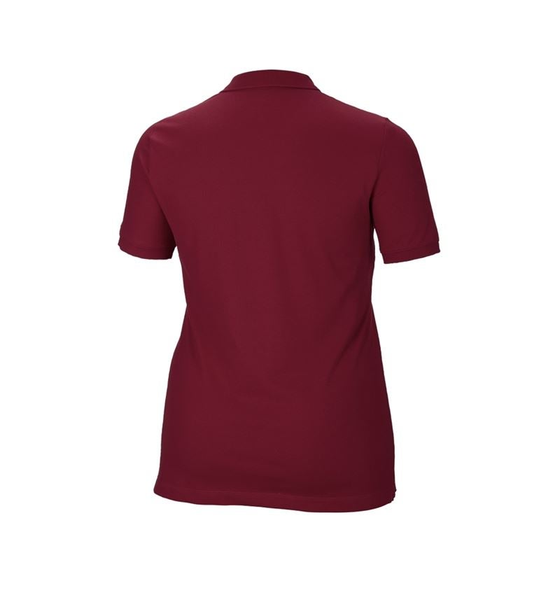 e.s. Piqué-Polo cotton stretch, Damen, plus fit