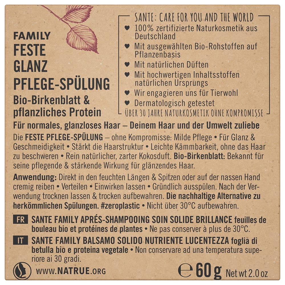 SANTE Family Feste Glanzpflege-Spülung 60 g