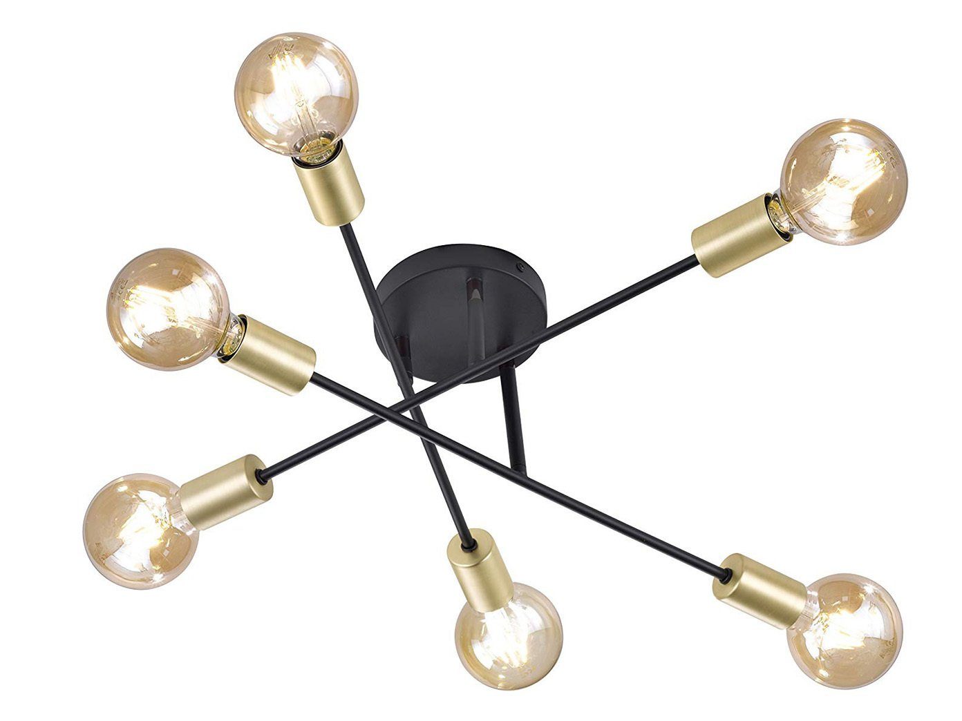 meineWunschleuchte LED Deckenleuchte, LED wechselbar, Warmweiß, Große minimalistisch-e Designer Treppenhaus Lampe schwenkbar, Ø 56cm