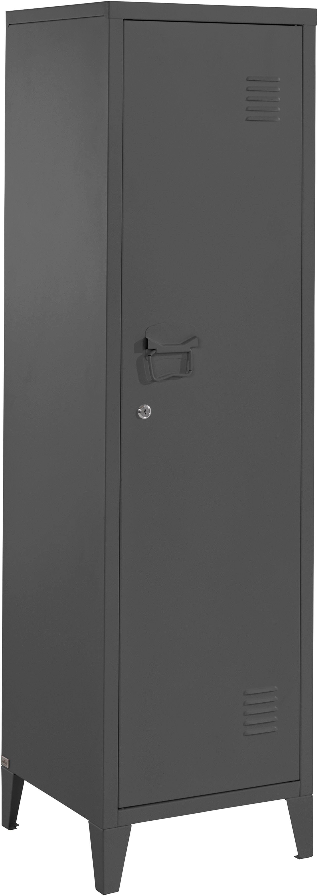 andas Midischrank Jensjorg Midischrank aus Metall, 2 x Einlegeböden hinter der Tür, Höhe 137 cm
