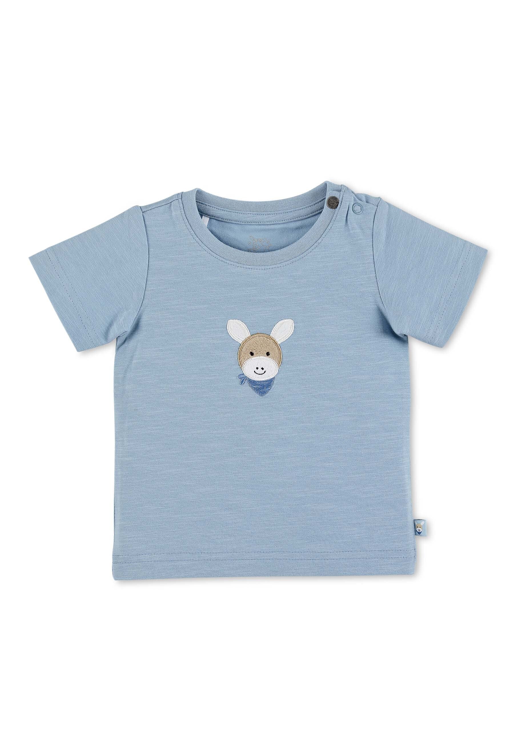 GOTS Kurzarm-Shirt mit Esel Emmi Applikation