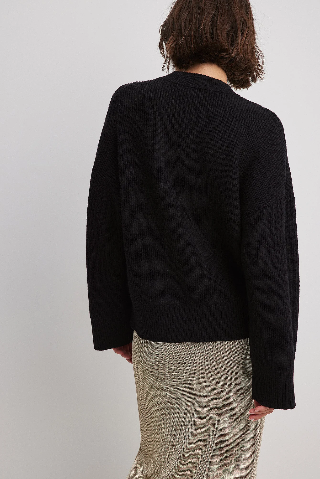 Rundhalsausschnitt Strickpullover