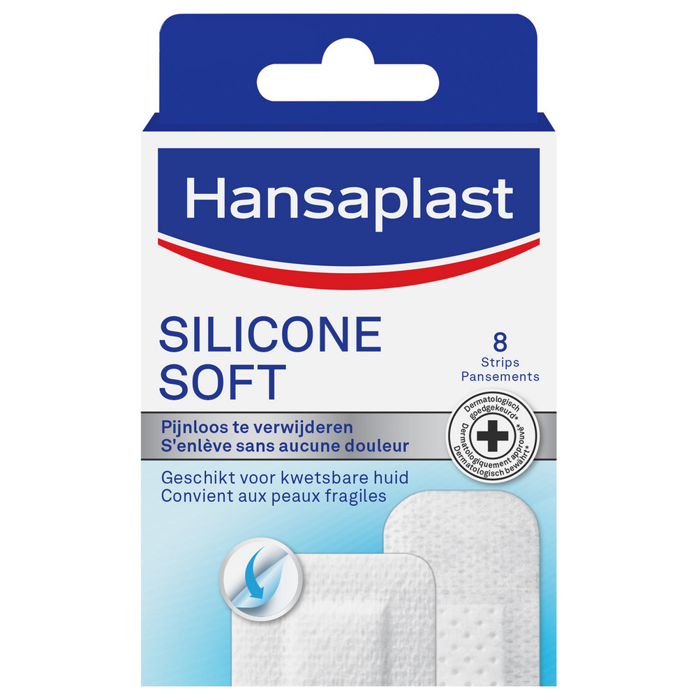 hansaplast Pansements Silicone Soft Bandage, pansement, sparadrap