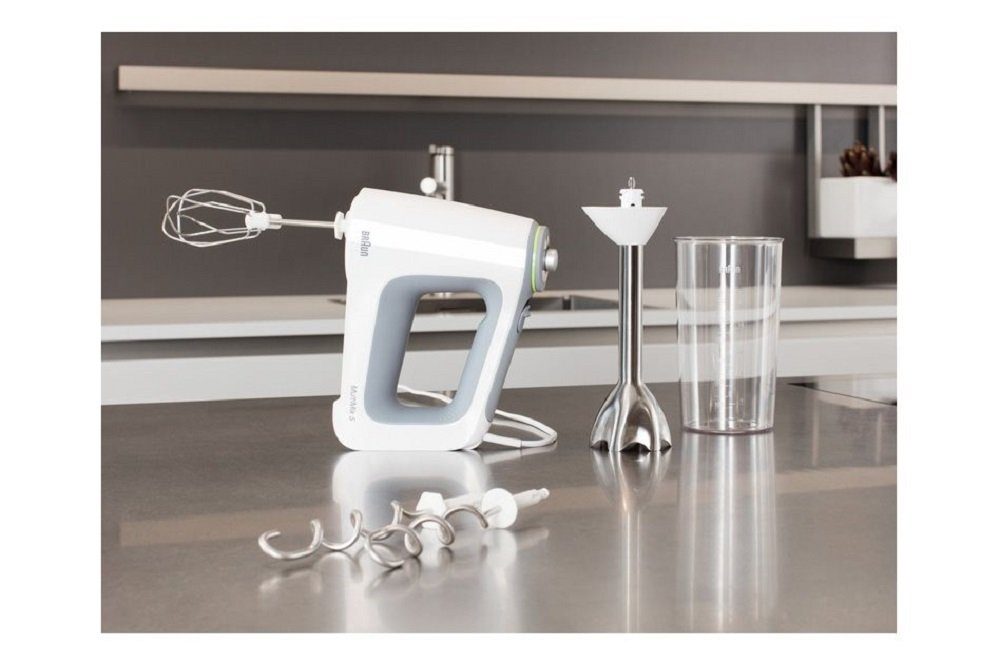 Braun Handmixer HM5137WH Handmixer Leistungsbedarf: 750 W, Geschwindigkeitsstufen: 9