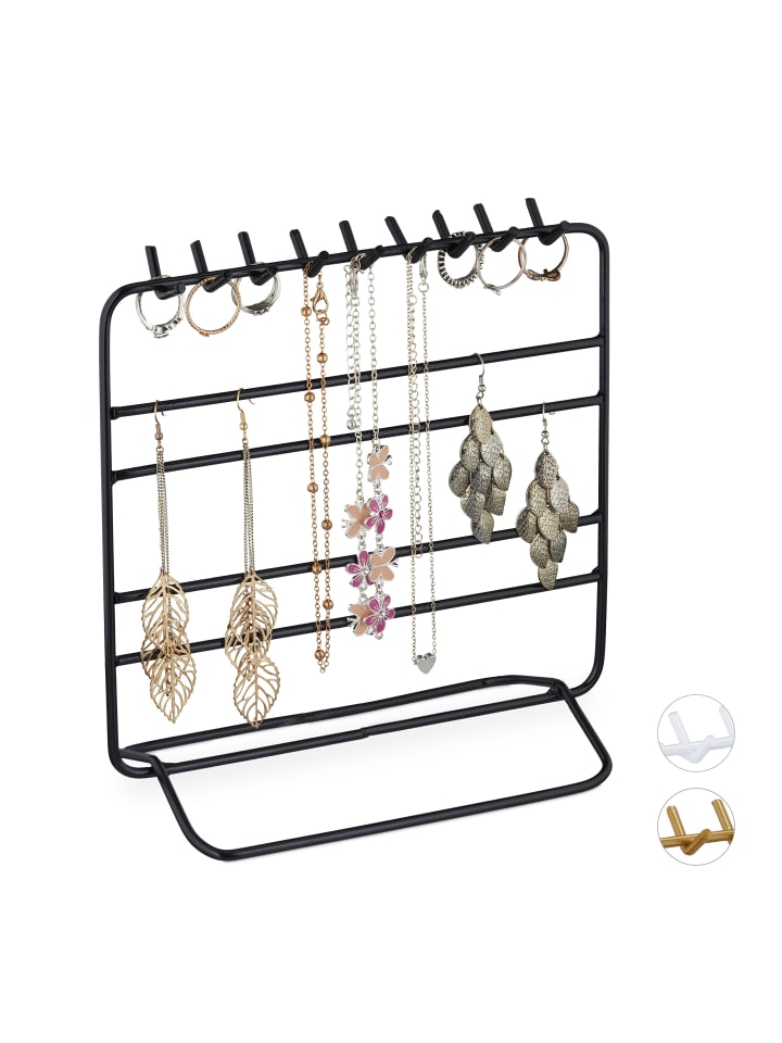 relaxdays Schmuckständer in Schwarz - (B)20x (H)21 x (T)10 cm günstig kaufen onesize