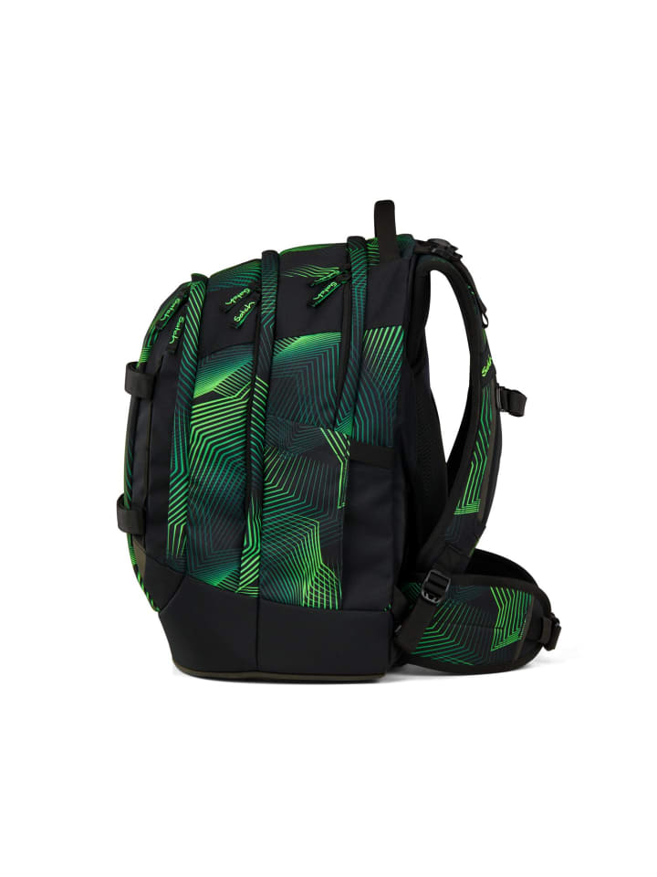 Satch Satch pack Schulrucksack Seismic Green schwarz günstig kaufen onesize