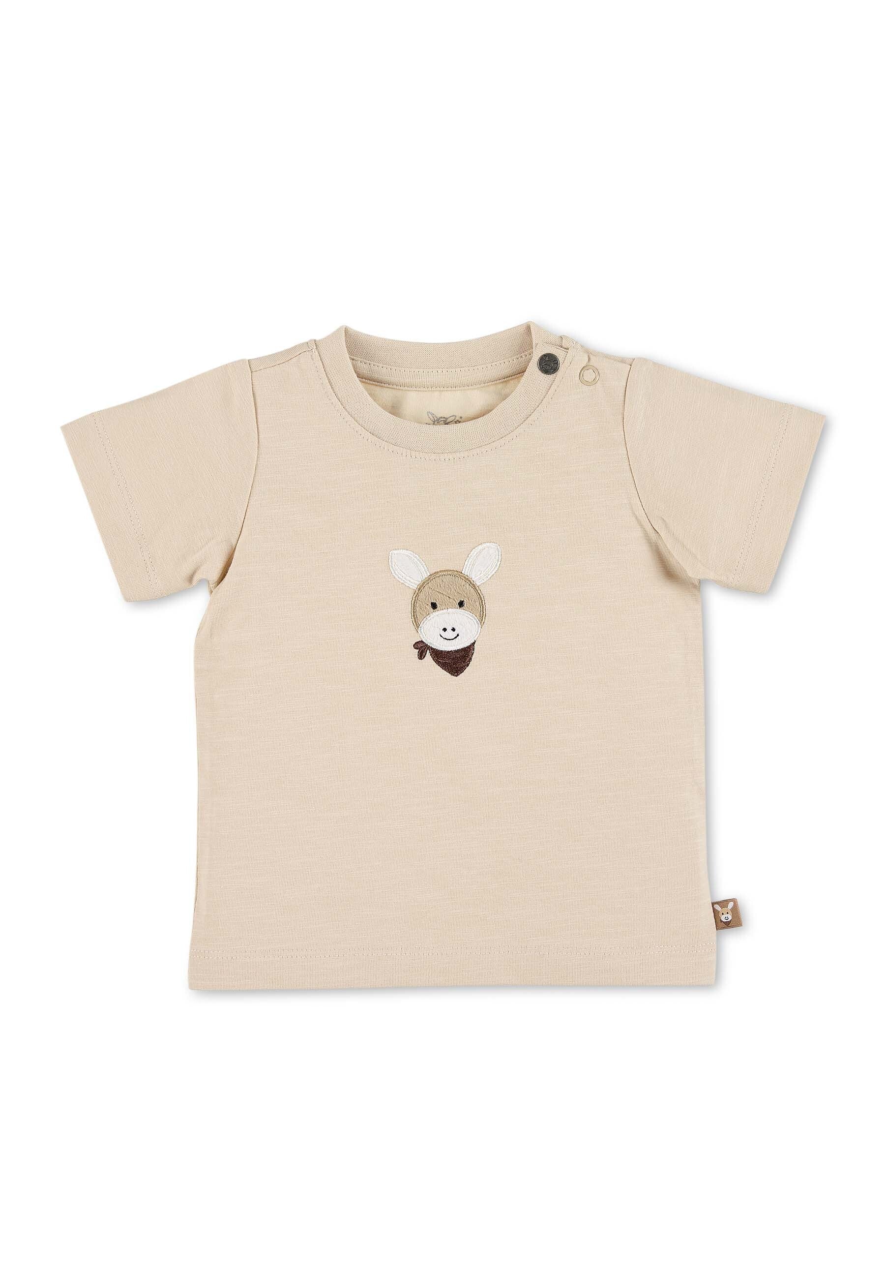 GOTS Kurzarm-Shirt mit Esel Emmi Applikation