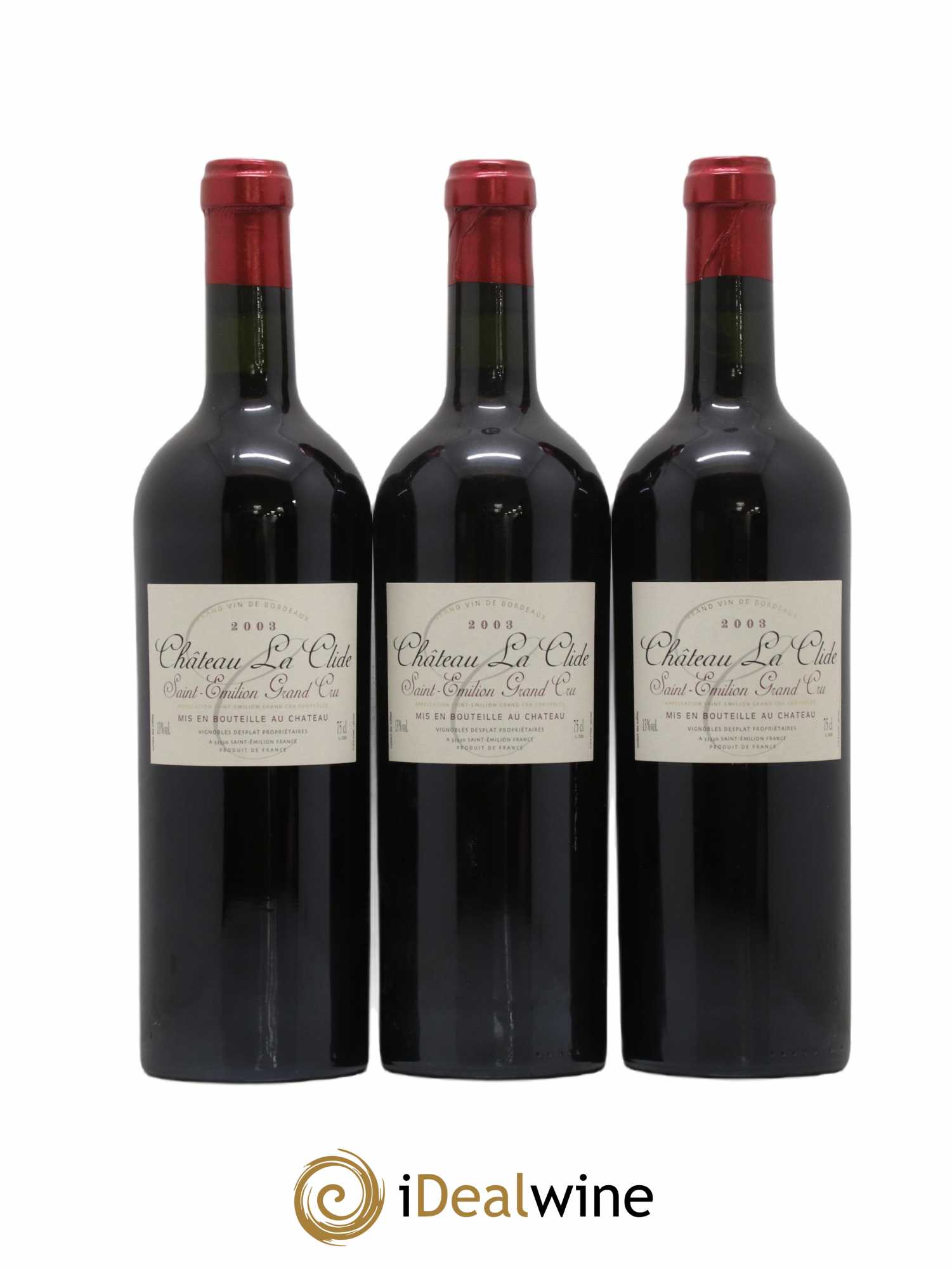 Saint-Émilion Grand Cru La Clide 2003 - Lot de 12 Bouteilles