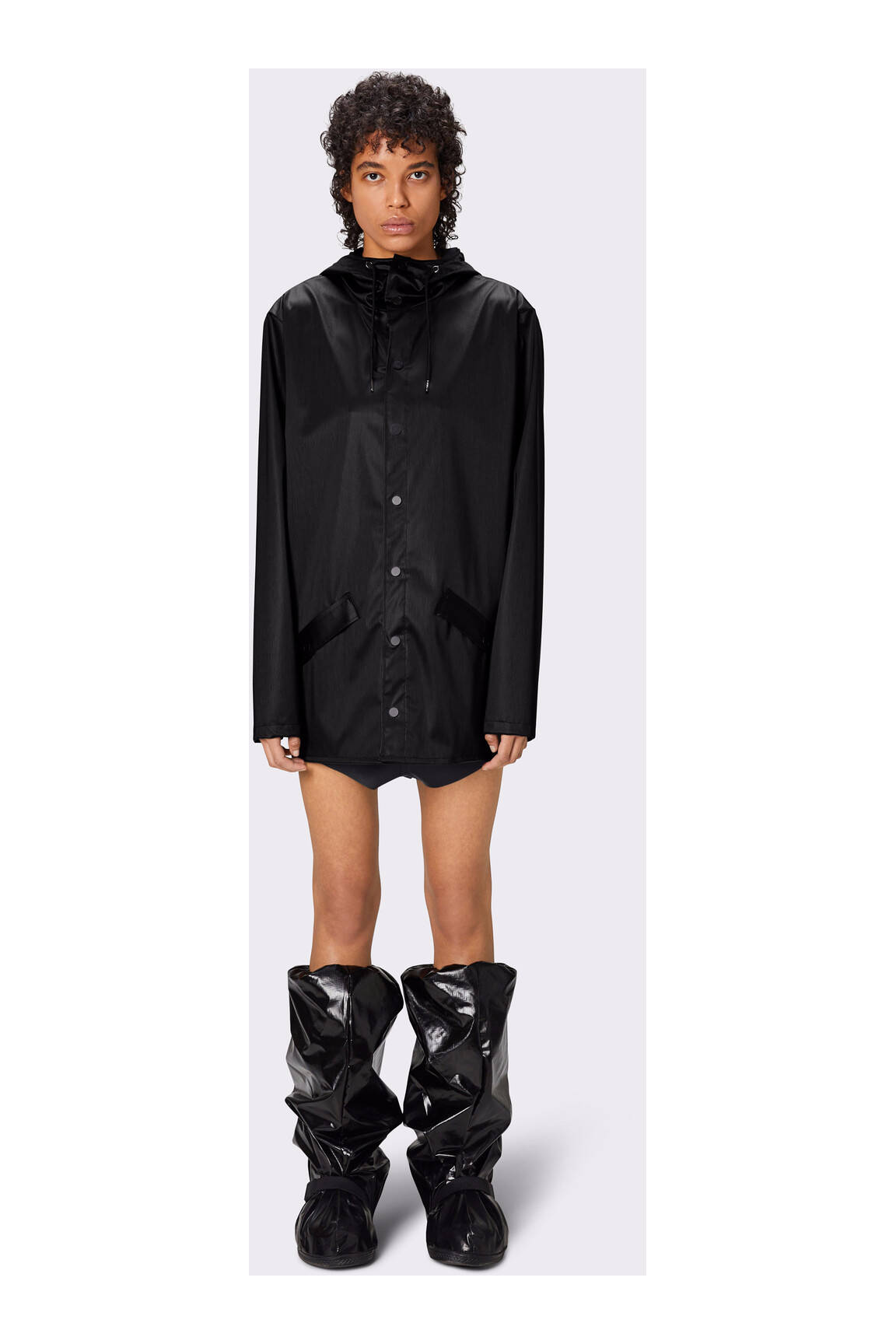 Rains Impermeables Trenchs Unisexe couleur noir