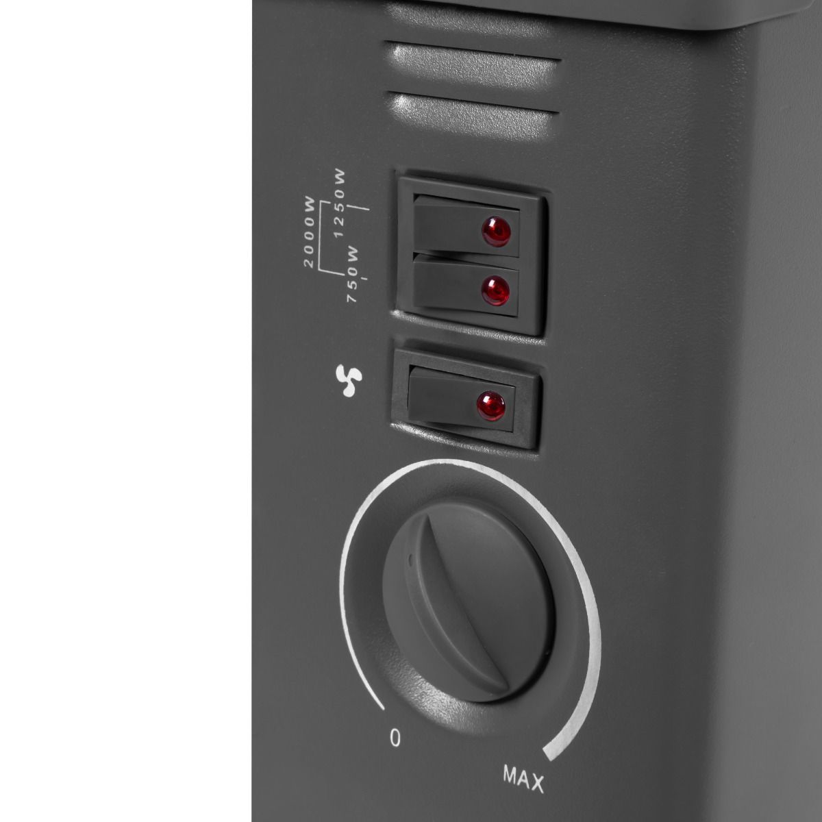 Vonroc 2000 Watt Konvektor Heizung mit Turbolüfter