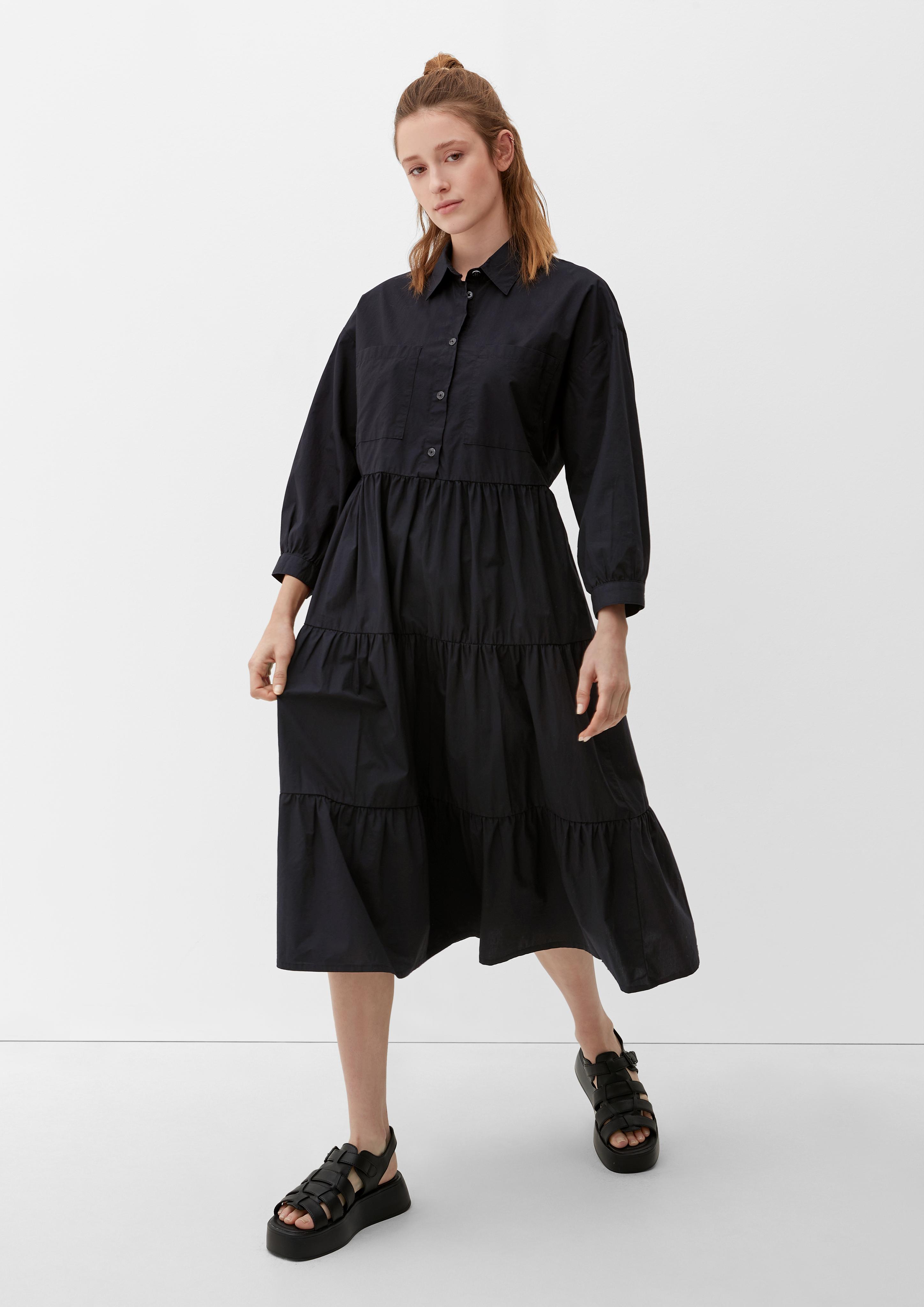 Stufenkleid mit Raffung  2124574-9999