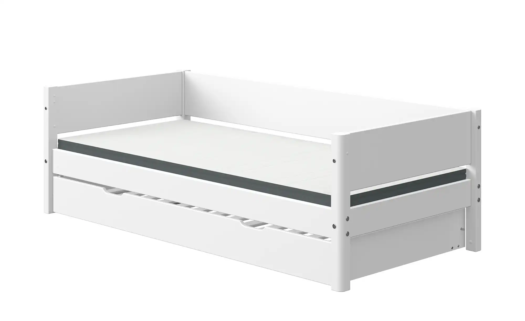 FLEXA Bett mit Ausziehbett Flexa White