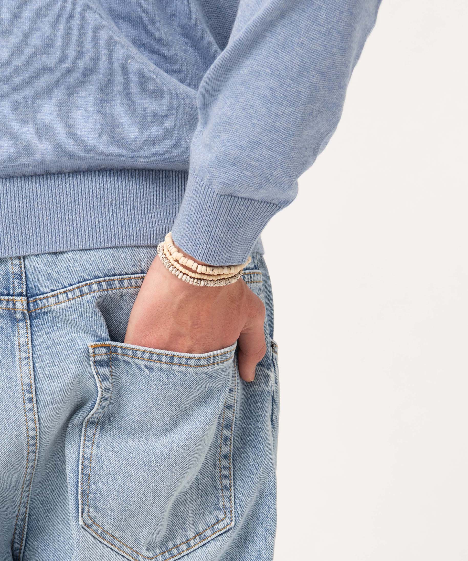 Jean homme loose délavé bleach | GEMO