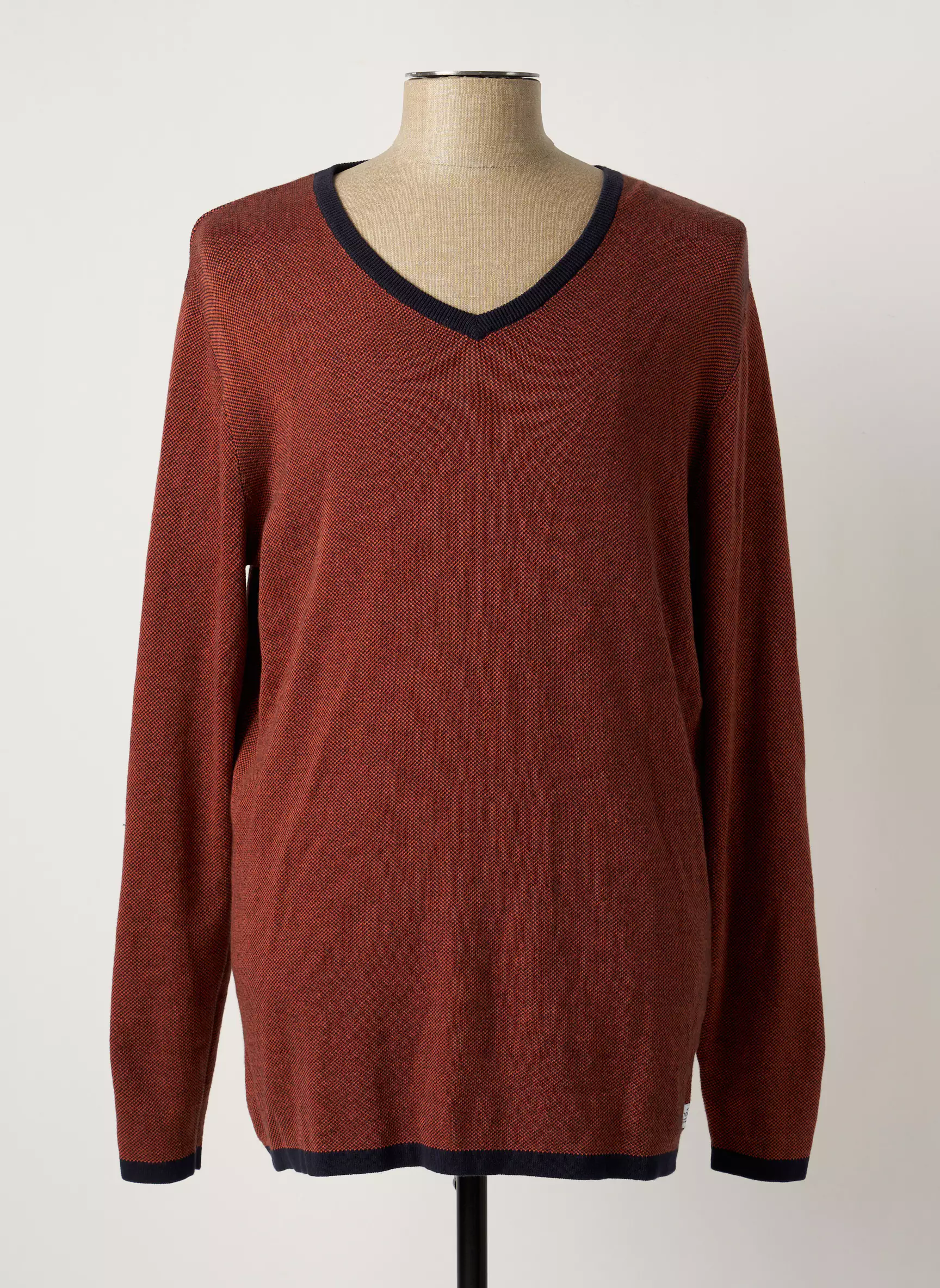 Tom Tailor Pulls Homme couleur orange