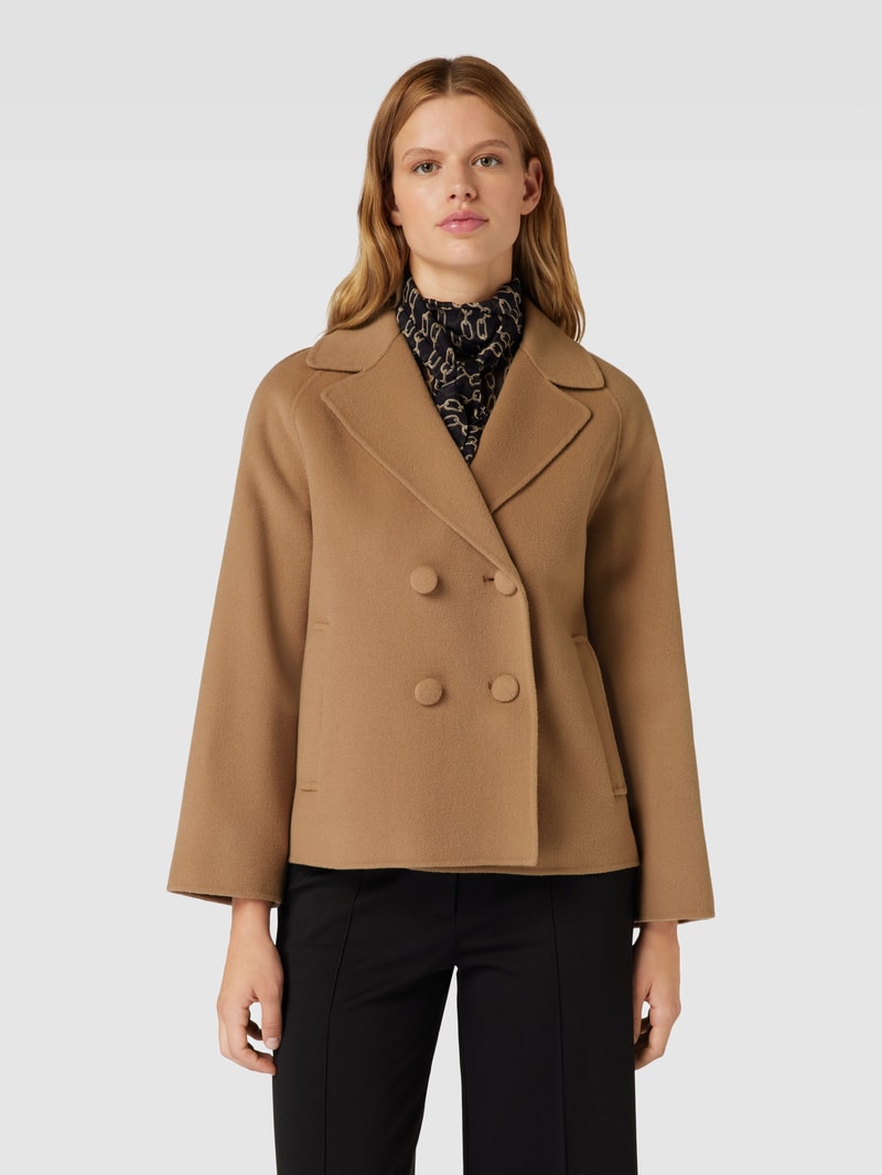 Jacke mit Reverskragen Modell 'MINOSSE' in camel