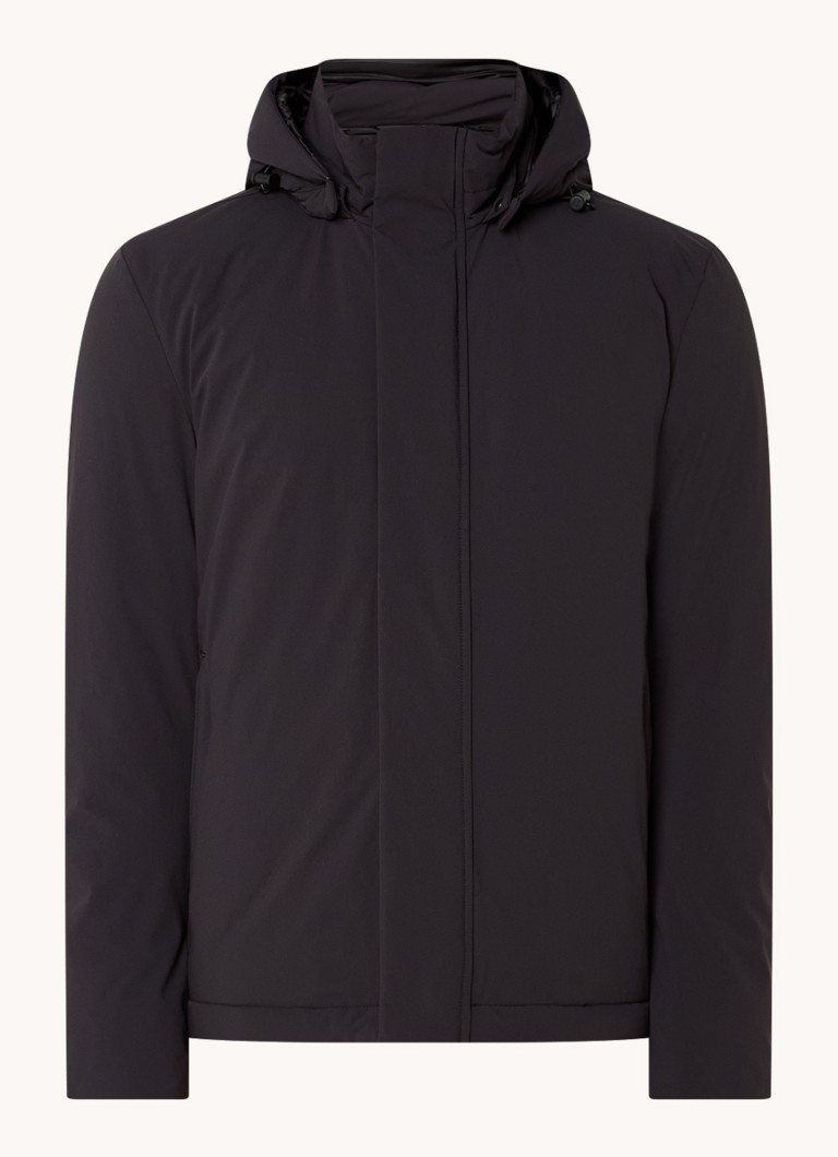 Woolrich Quilted jacket with down padding and removable hood
