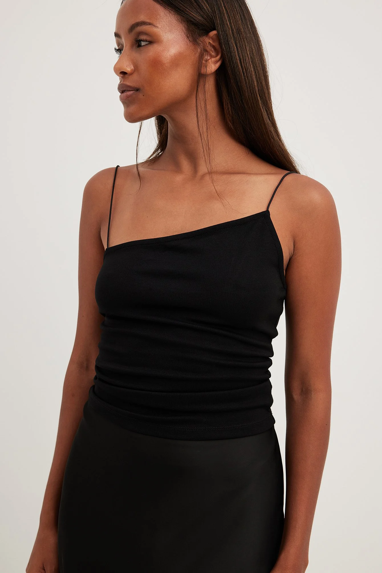 Asymmetrisches Jersey-Top
