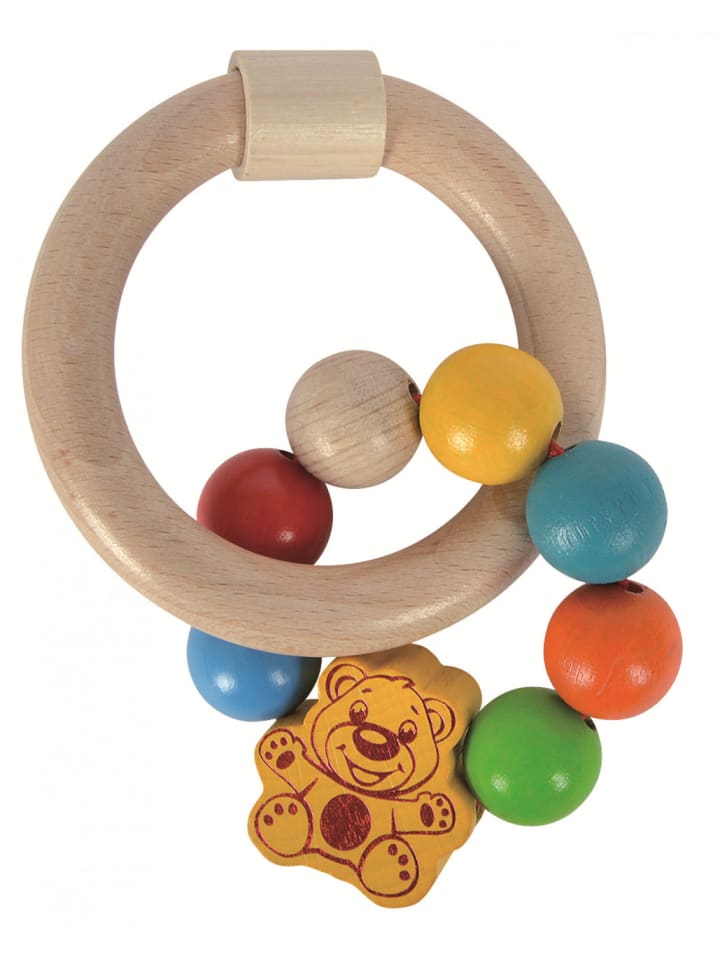 Eichhorn Beißring mit Schnullerkette in mehrfarbig günstig kaufen onesize