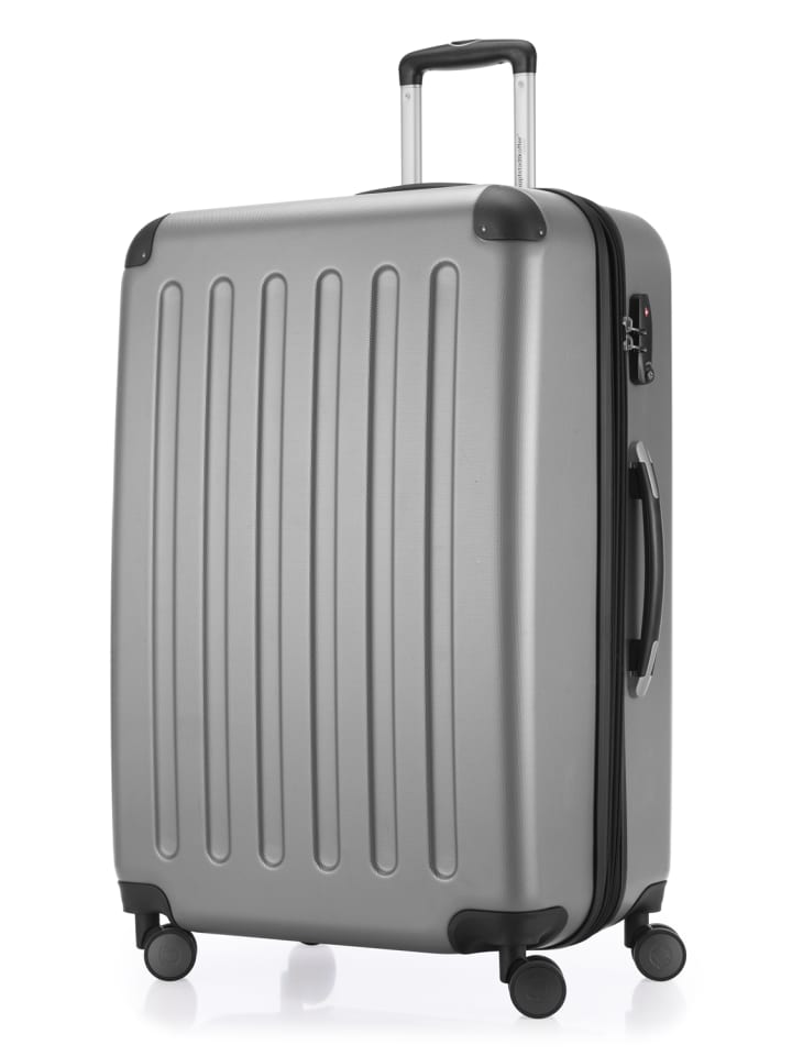 Hauptstadtkoffer Spree - Großer Koffer erweiterbar XL Trolley Aufgabegepäck, TSA, in Silber günstig kaufen L