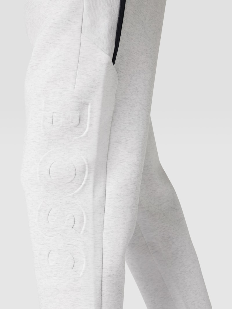 Sweathose mit Logo-Detail Modell 'Hover' in mittelgrau