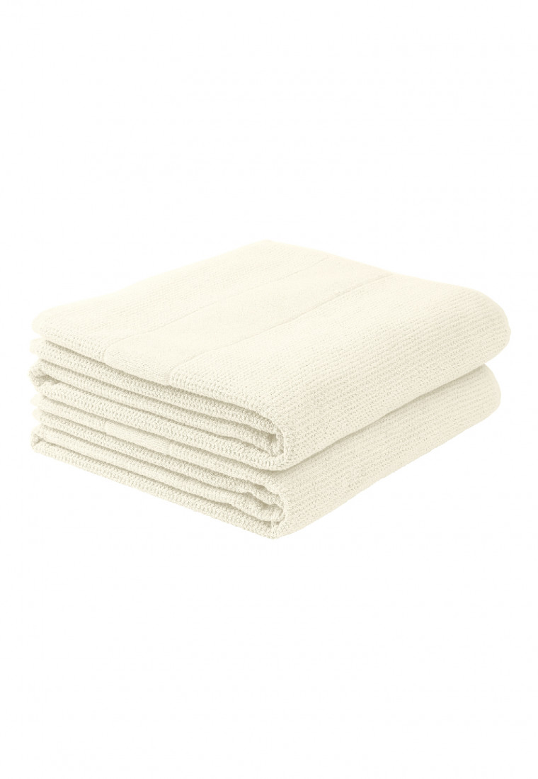 Duschtuch 2er-Pack 70x100 cm off-white - SCHIESSER Home