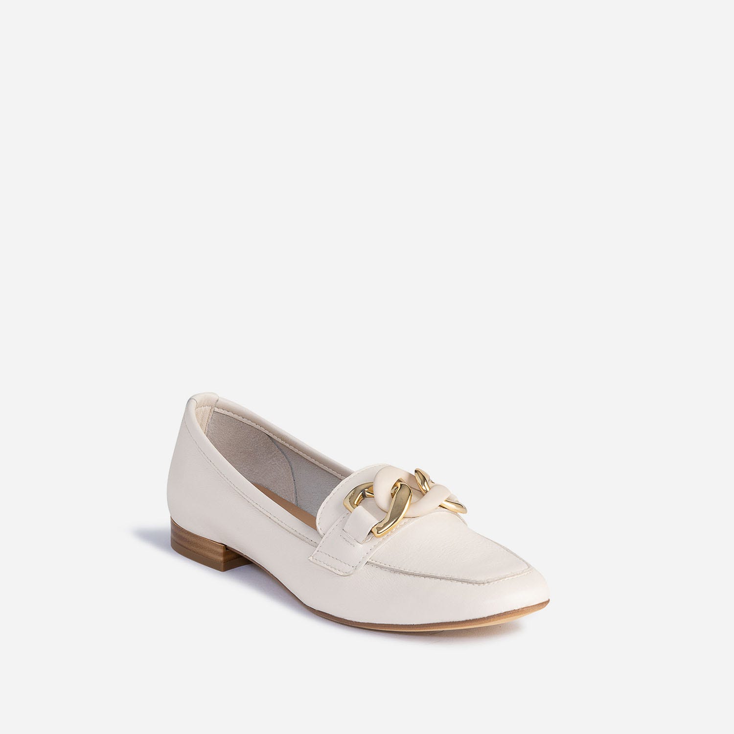 Mocassin beige éco-conçu en cuir