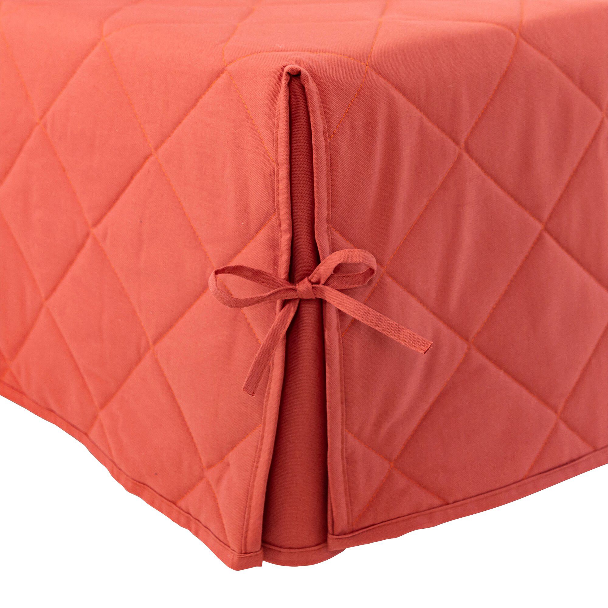 Housse clic-clac standard matelassée coton bachette uni