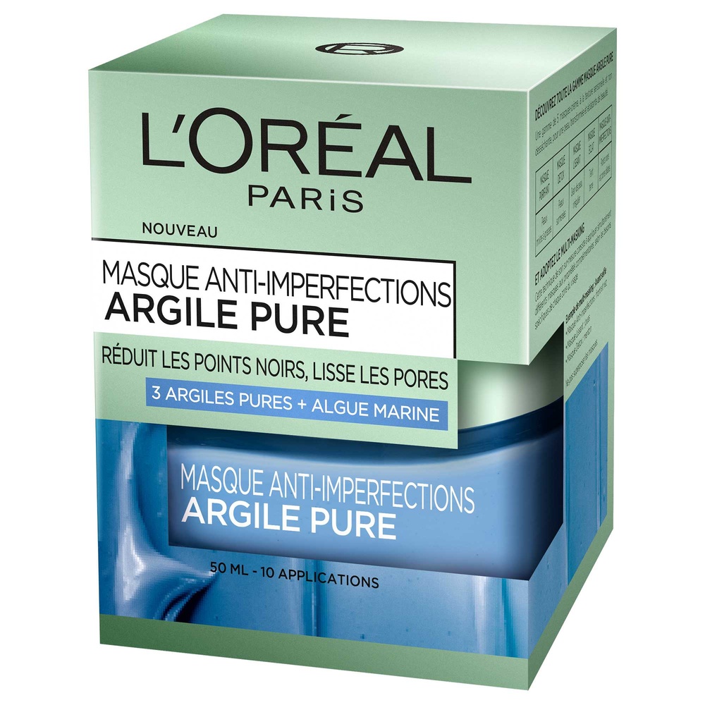 L'Oréal Paris ARGILE PURE Masque Visage à l'Argile