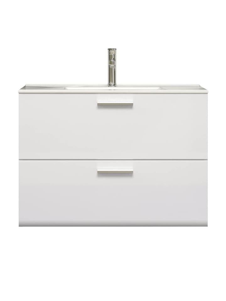 ebuy24 Waschbeckenunterschrank Riva Weiß 82 x 47 cm günstig kaufen onesize
