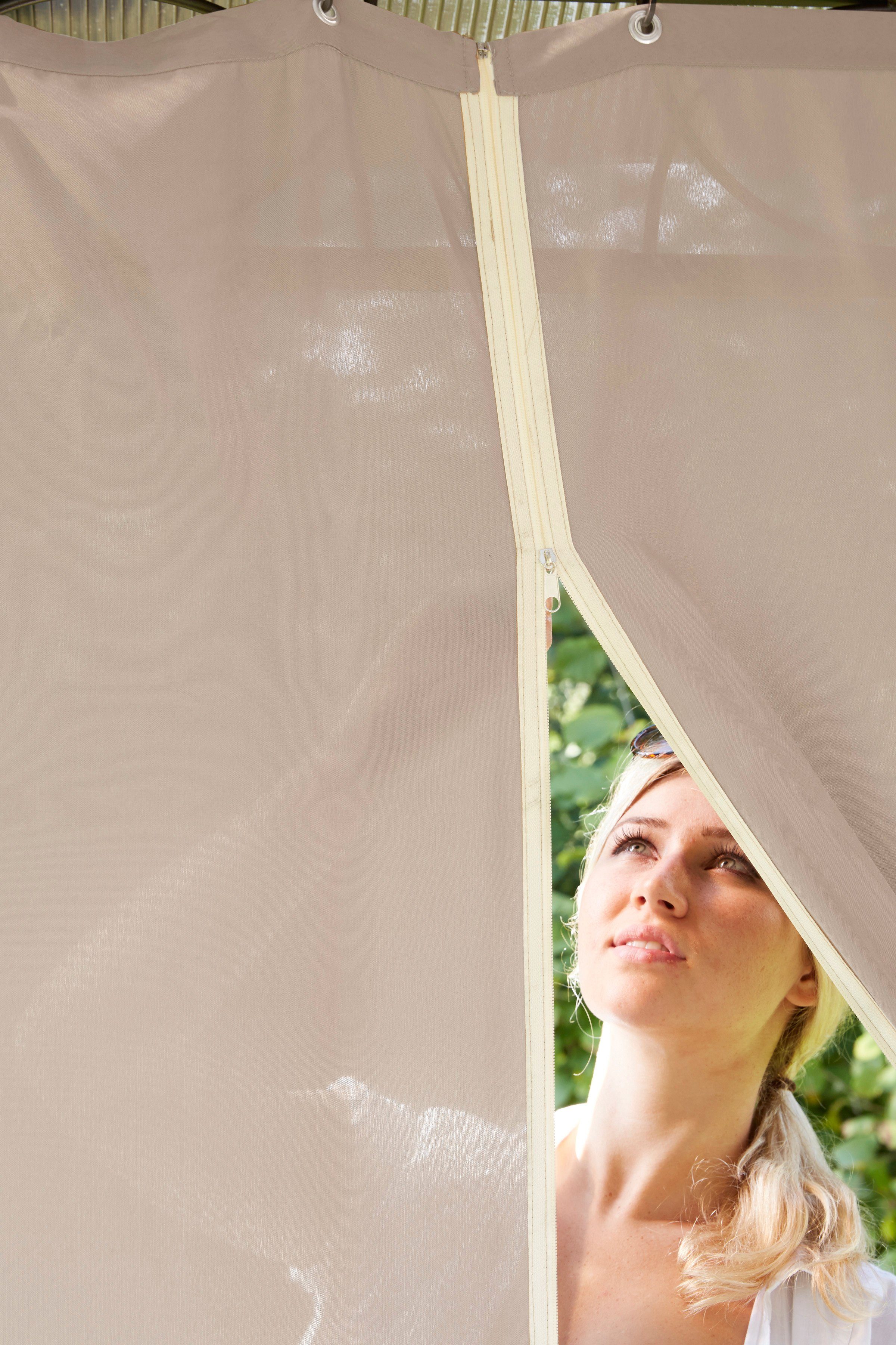 KONIFERA Pavillon Aruba, mit 4 Seitenteilen, (Set), BxT: 300x400 cm, Aluminiumgestell
