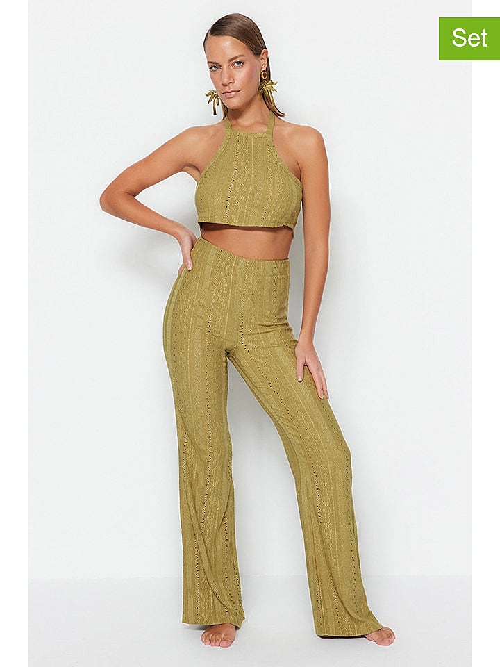 trendyol 2tlg. Outfit in Grün günstig kaufen M