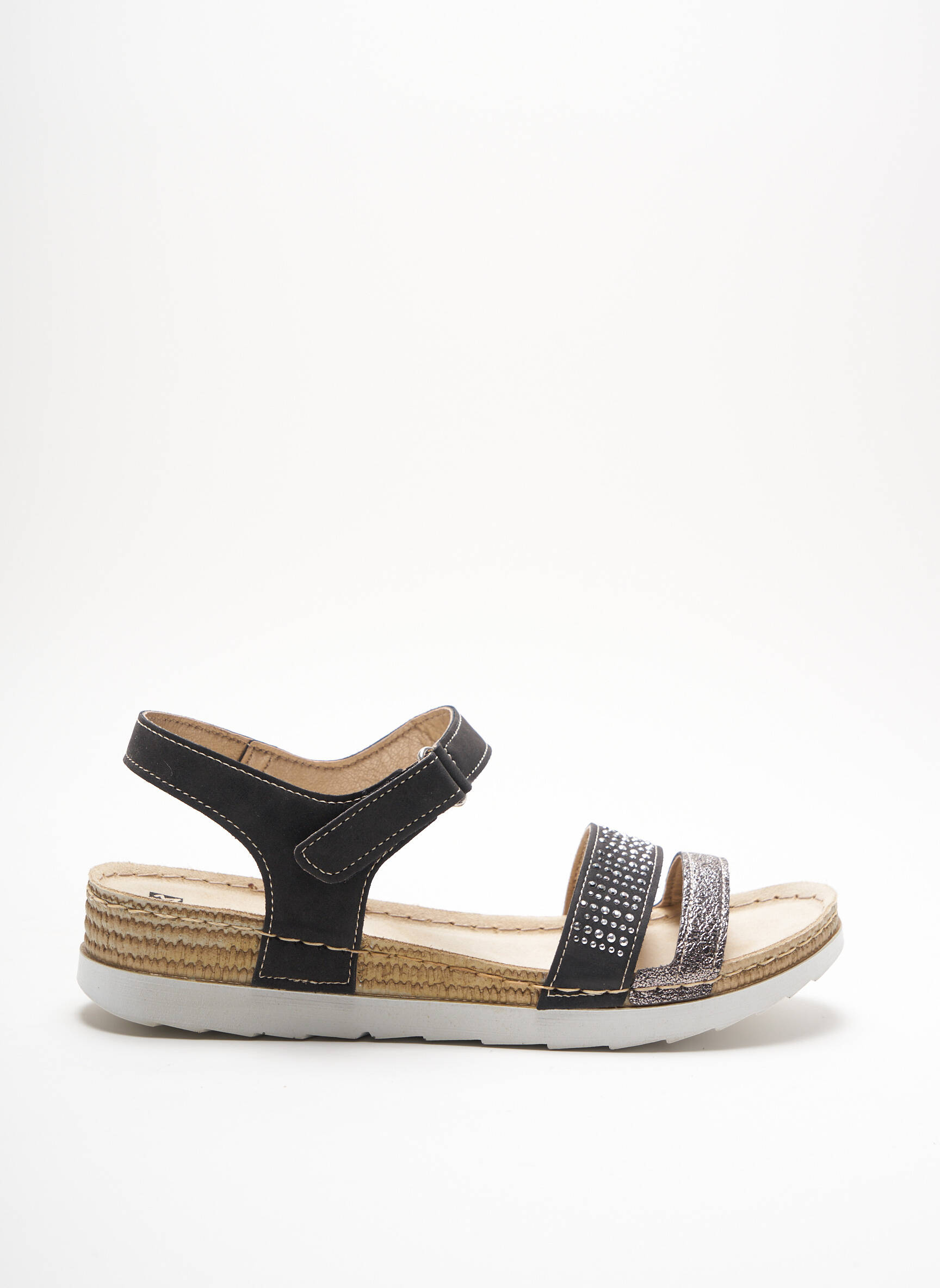 Moran S Sandales Nu Pieds Femme couleur noir