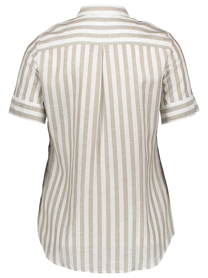 Eterna Hemd - Regular fit - in Weiß/ Beige günstig kaufen