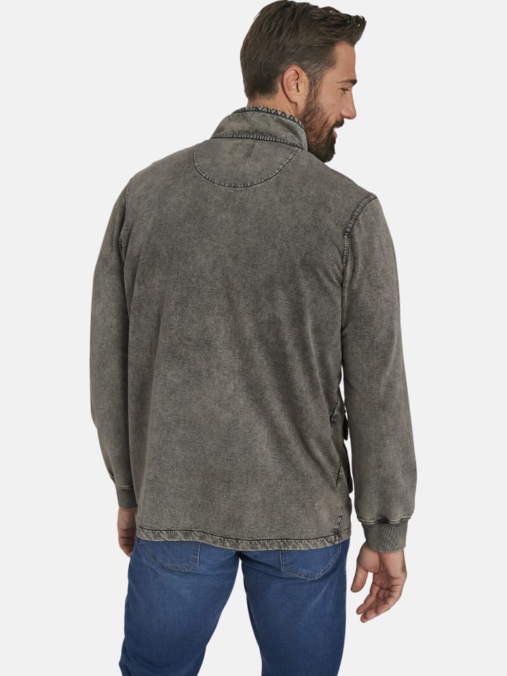 Jan Vanderstorm Sweatjacke GANGOLF in dunkelgrau günstig kaufen