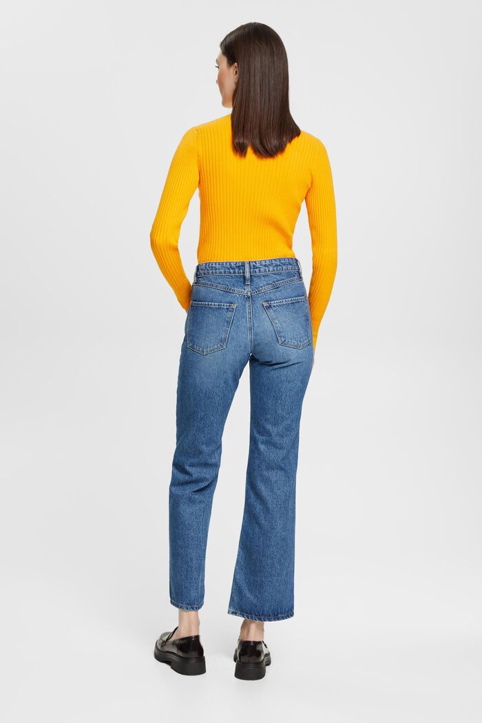 Ausgestellte Cropped-Mid-Rise-Stretchjeans