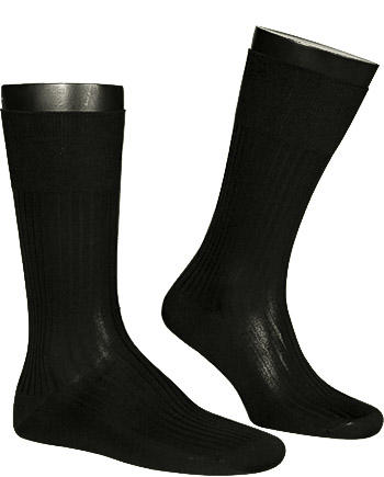 Falke, Serie Luxury No.10, Socken, Baumwolle, schwarz
