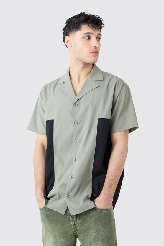 Kurzärmliges Twill Hemd