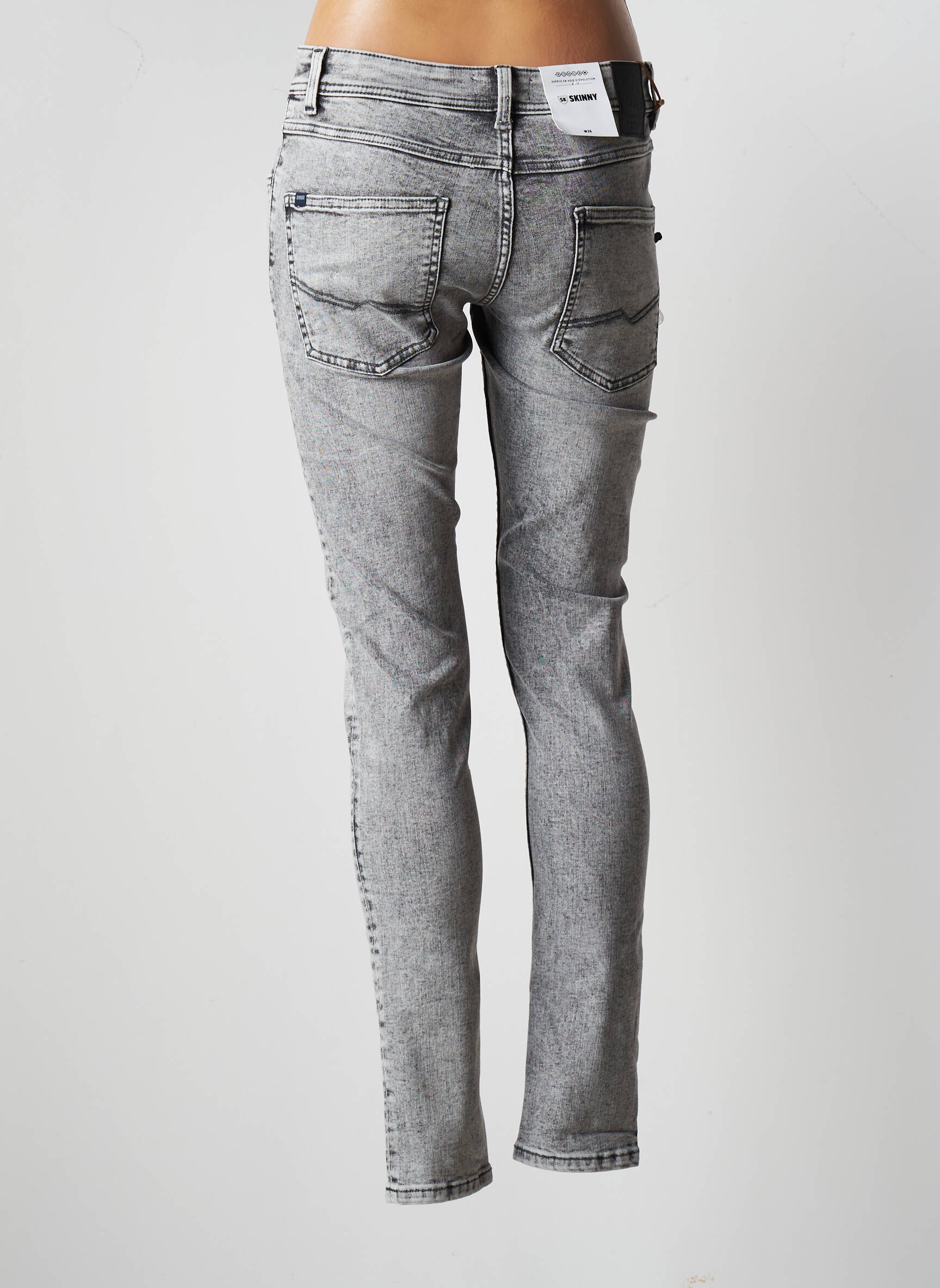 Bonobo Jeans Skinny Femme couleur gris