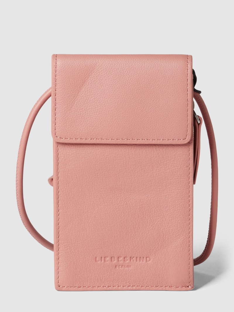 Handytasche aus Leder in rosé