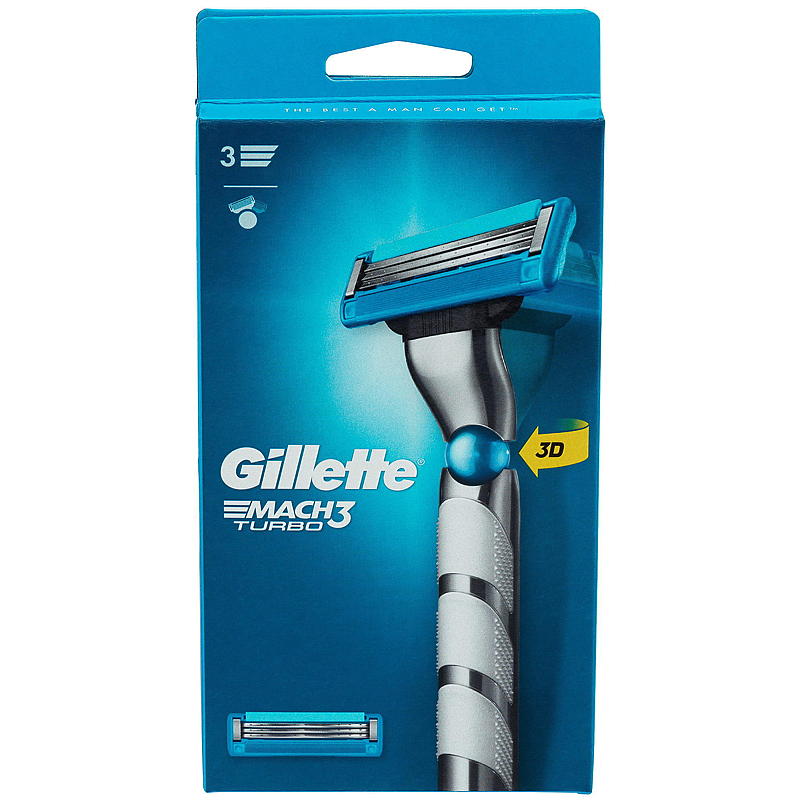 Gillette Gillette høvel Mach3 turbo 2up