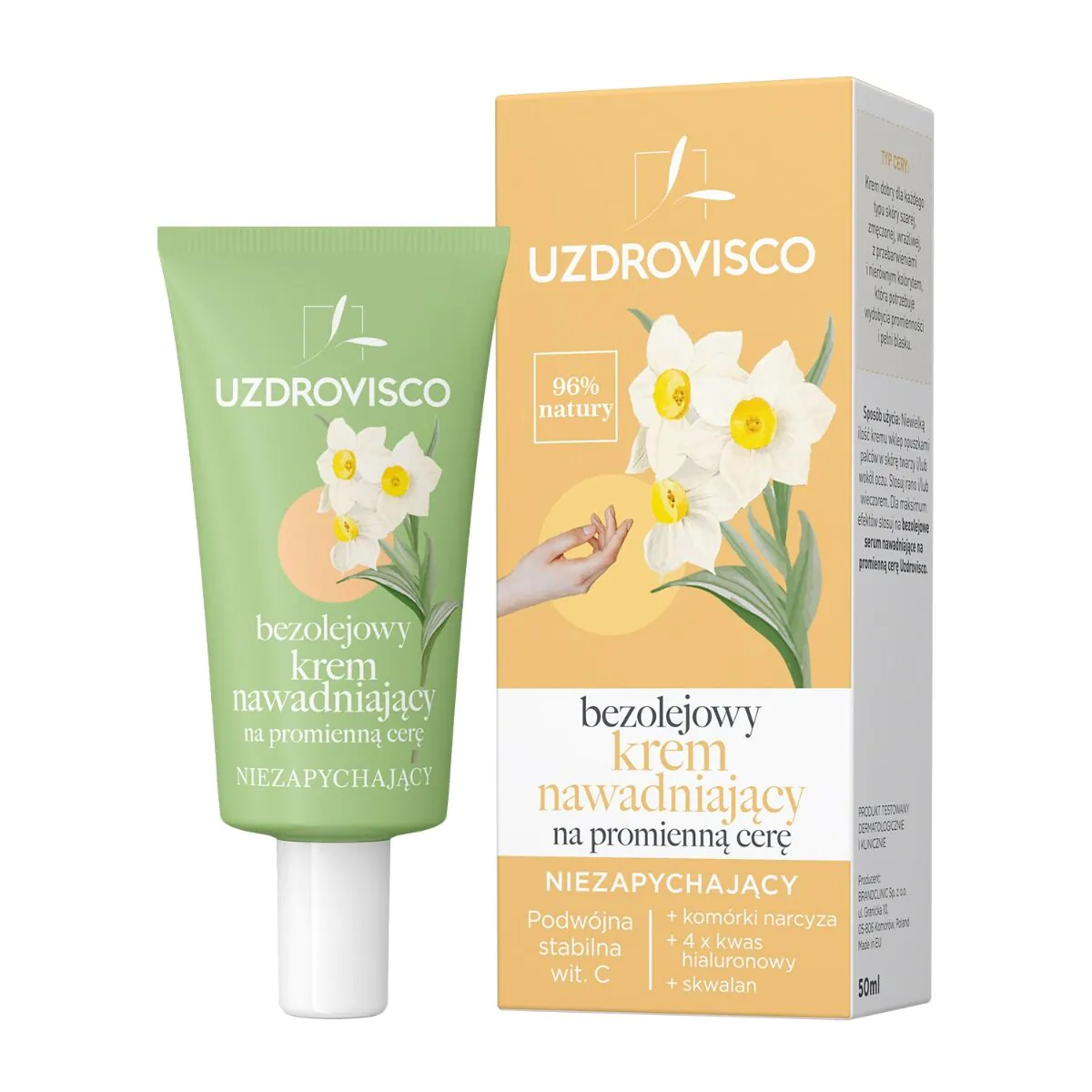 Uzdrovisco hidratantna krema bez ulja za blistavu kožu koja se ne začepljuje