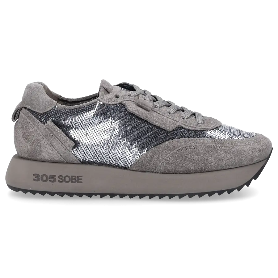 305 SOBE - Sneaker low LAGUNA Veloursleder - grau