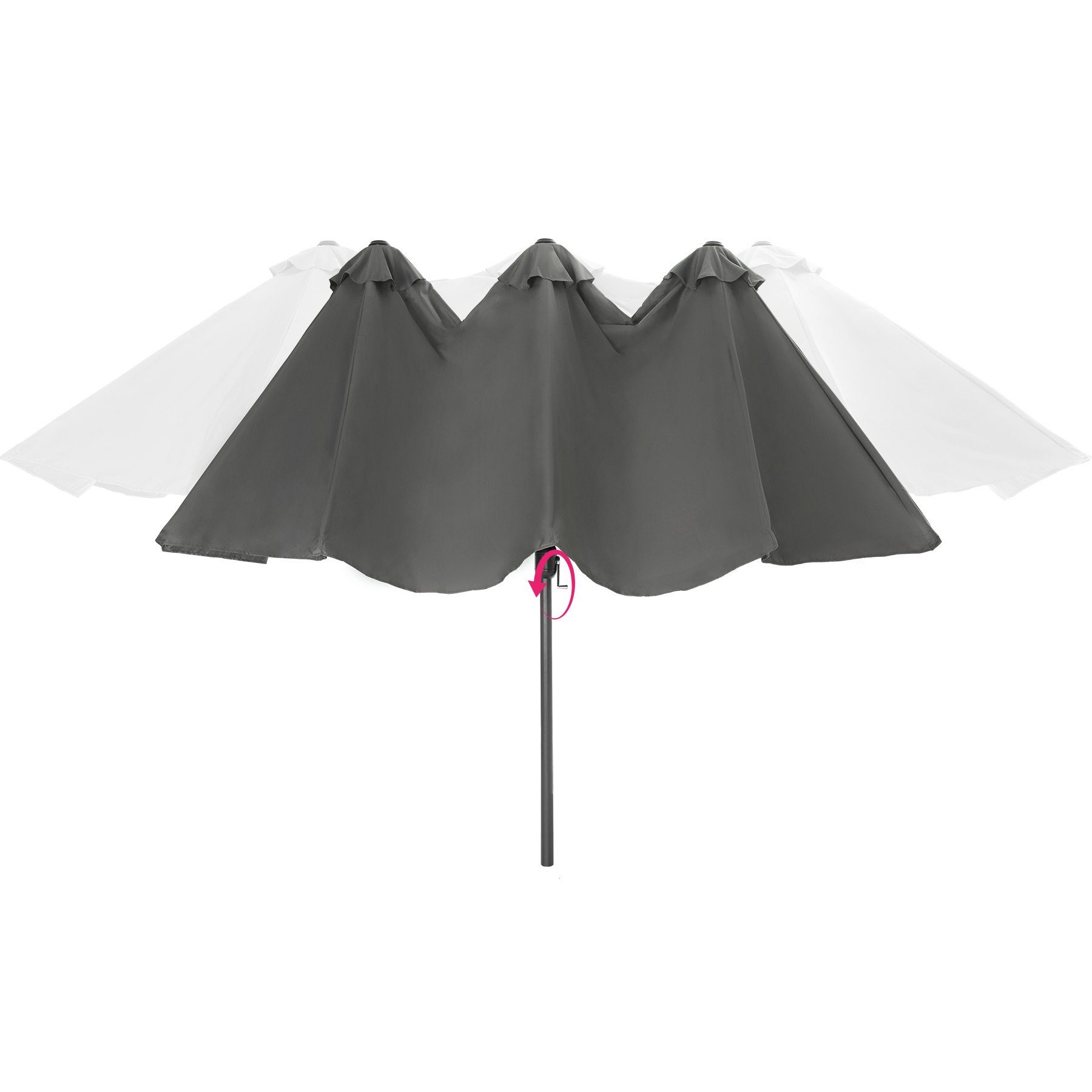 tectake Sonnenschirm Silia, SonnenschirmBedienungsanleitung, SonnenschirmBedienungsanleitung, Aluminiumgestell